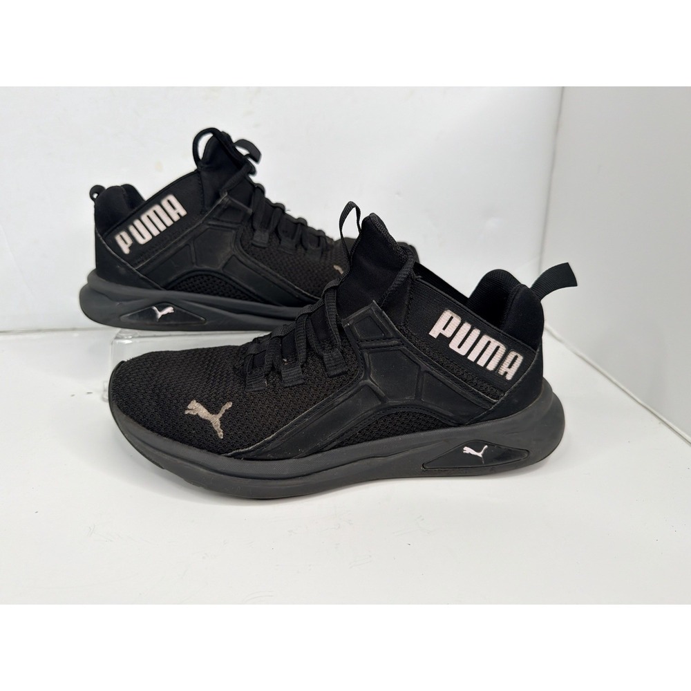 Puma Womens 7.5‎ Black Athletic Sneakers Training Shoes 379290-04 Lace Up